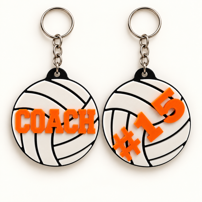 Coach and number 15 keychain options shown together